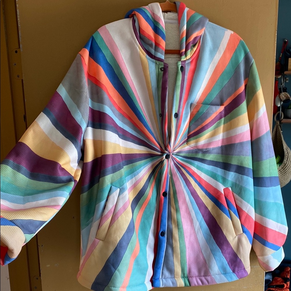Multicolor Striped Men's Jacket